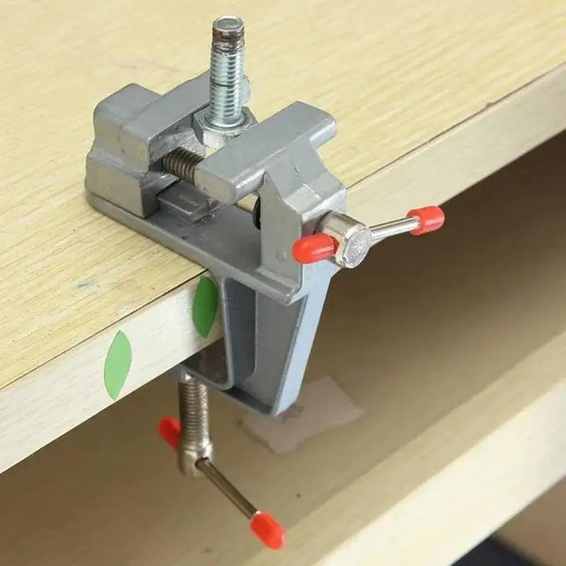 1pc Mini Workbench Vise with 3.5" Aluminum Jaw - Multi-Functional Precision Clamp for Jewelry, Woodworking & DIY Projects