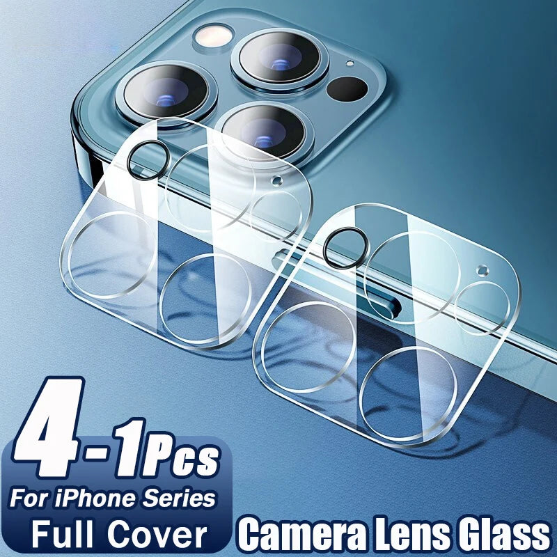 Lot de 3 films en verre de protection d'objectif pour appareil photo HD pour iPhone 16 14 15 Pro Max Plus, protection d'objectif à couverture complète pour 13 11 12 PRO Mini