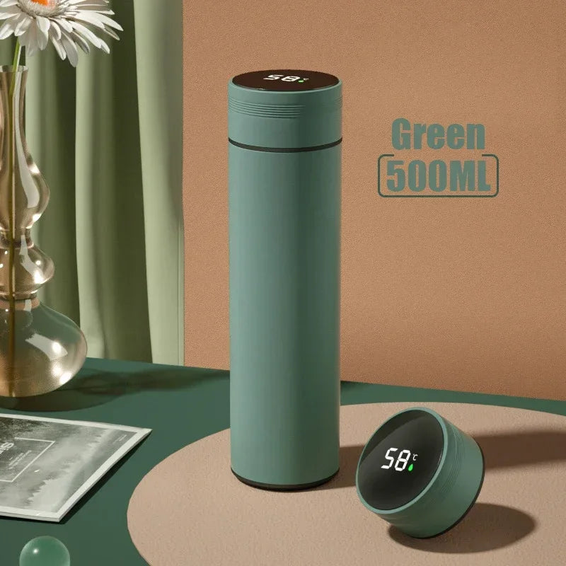 500ML Temperature Display Thermos Cup Stainless Steel Divided Thermos Bottle Outdoor Vacuum Insulated Cup Father's Day Gift - Shoppiline