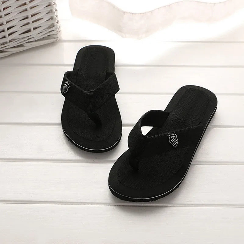 Flip-Flops For Men 2024 Summer Anti-Skid Breathable Home Outdoor Comfortable Slippers Daily Casual Men Flip-Flops Beach Slippers