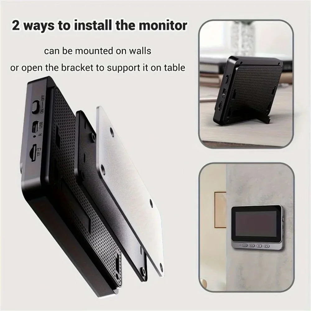 Smart Video Doorbell Camera Wireless, 1080P HD with Night Vision, 2.4G WiFi, Motion Detection, 2-Way Audio, and Cloud Service - Shoppiline