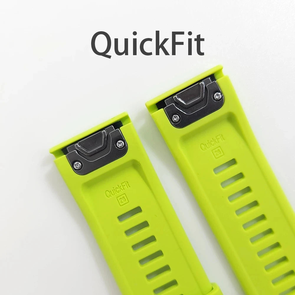 Bracelet QuickFit 22mm 26mm pour Garmin Epix Gen 2, en silicone pour Garmin Fenix 7 7X 5Plus 6XPro Enduro 2
