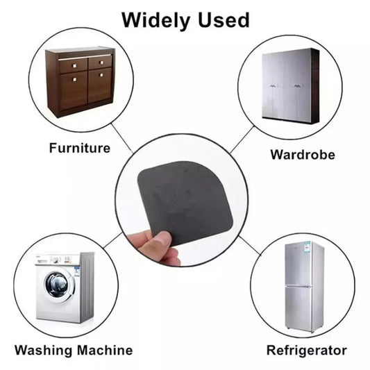 4pcs/set New Washing Machine Anti Vibration Pad Shock Proof Non Slip Foot Feet Mat Non-slip Mats Stand Refrigerator Home tools