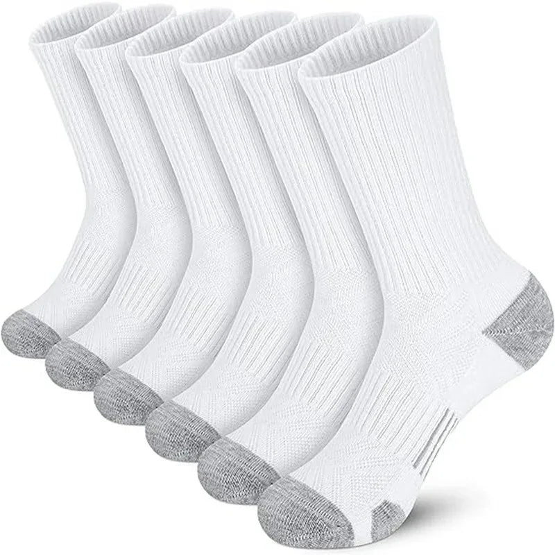 6/12 paires de chaussettes de sport pour hommes, de haute qualité, confortables, antidérapantes, pour le football, grande taille, nouveau style