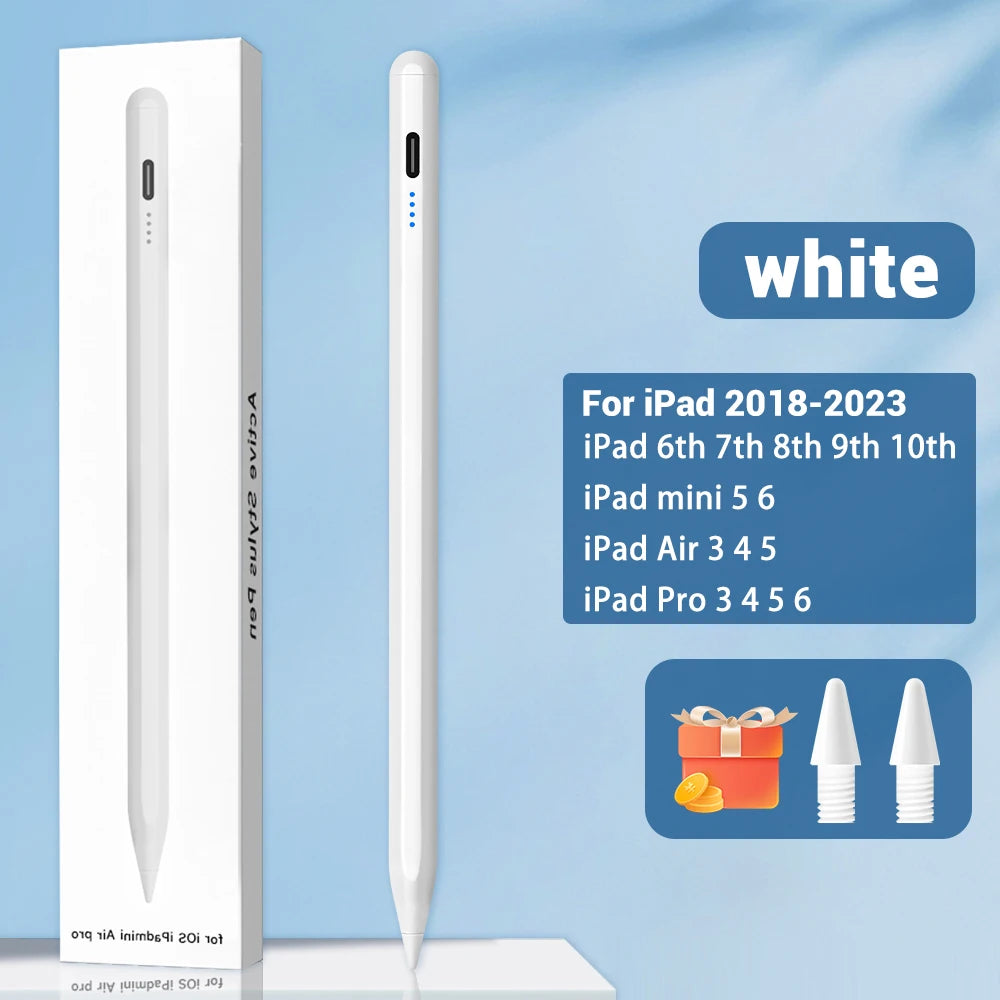 Für iPad Pencil 2 1 mit Handballenabweisung, Leistungsanzeige, iPad Zubehör, iPad 2022 2021 2020 2019 2018 Pro 11 12.9 Air Mini Stylus Pen