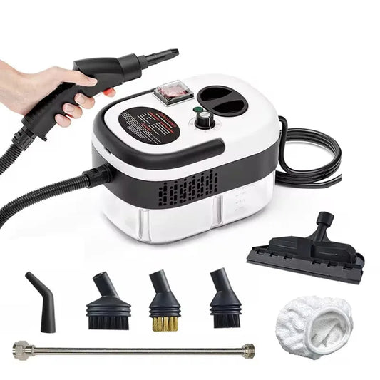 Portable Handheld Steam Cleaner High Temperature Pressurized Steam Cleaning Machine With Brush Heads For Kitchen Car - Shoppiline