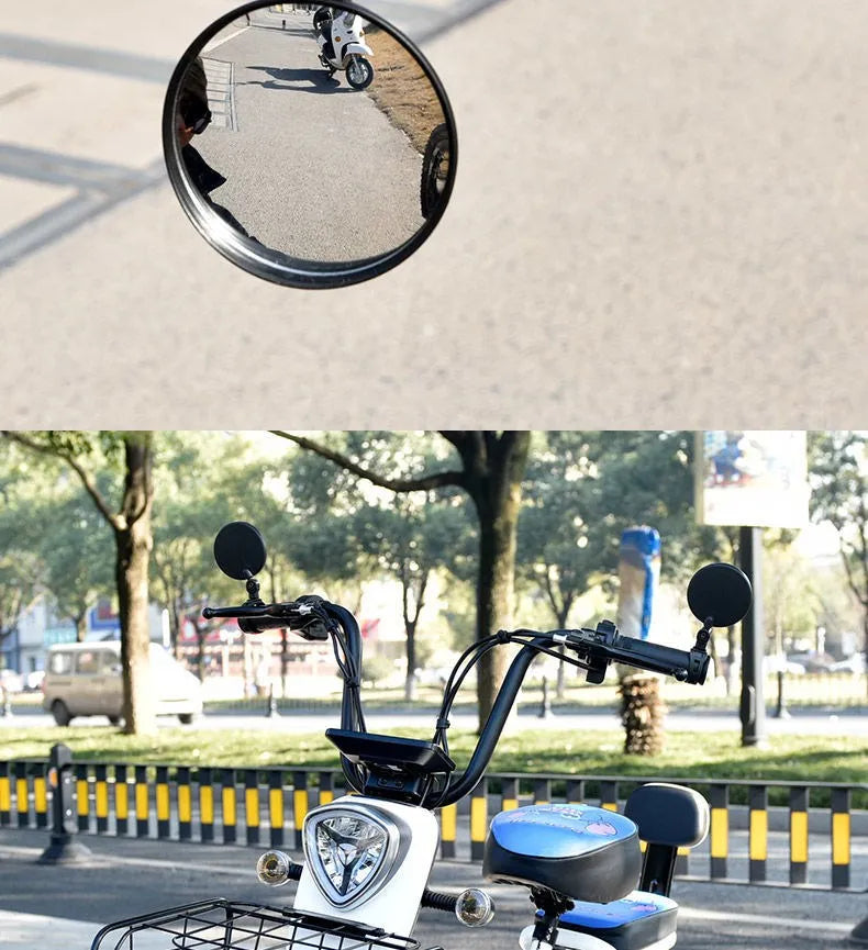 1/2PCS Bicycle Rearview Mirror 360 Degree Adjustable Rotatable Universal Cycling Handlebar Rear View Mirrors for MTB Road Bike