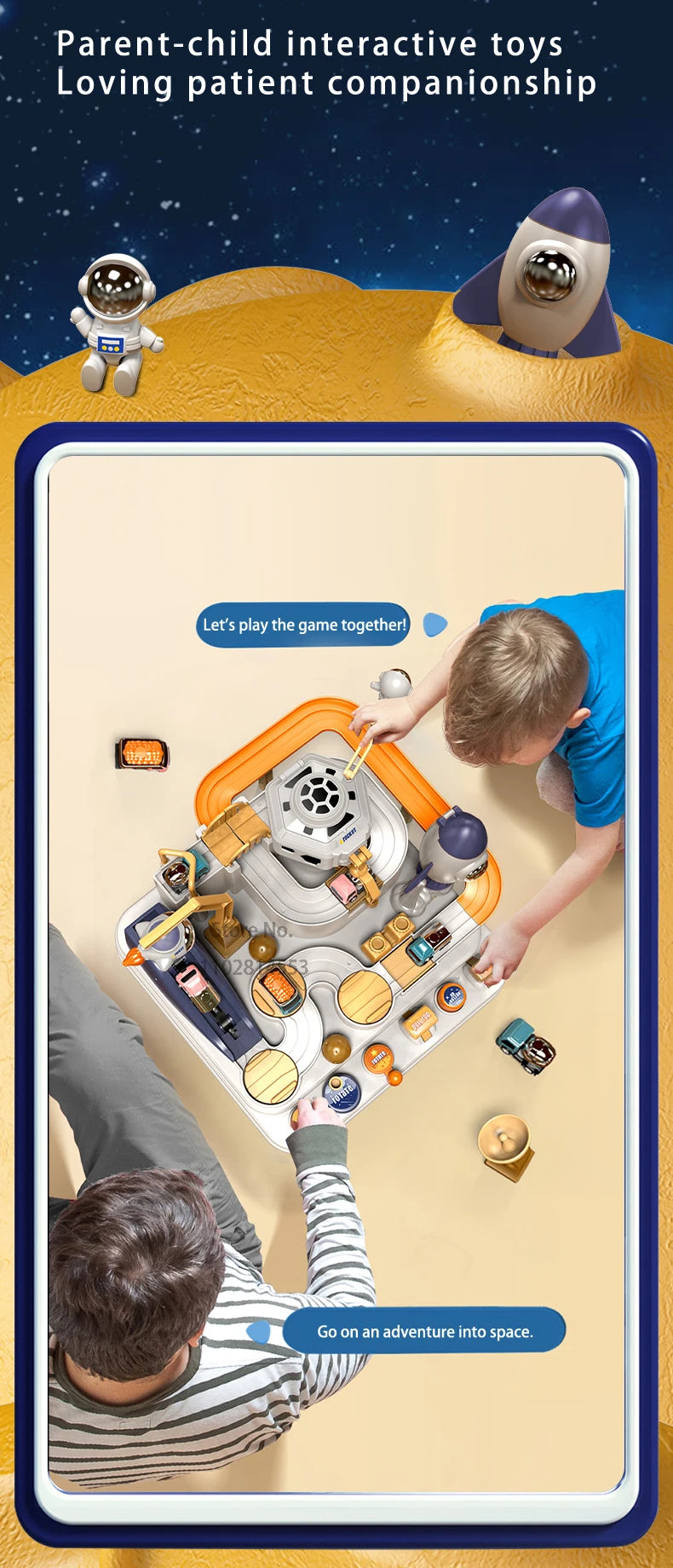 Racing Rail Car Model Space Aerospace Animals Educational Toys Children Train Track Adventure Brain Mechanical Interactive Game - Shoppiline