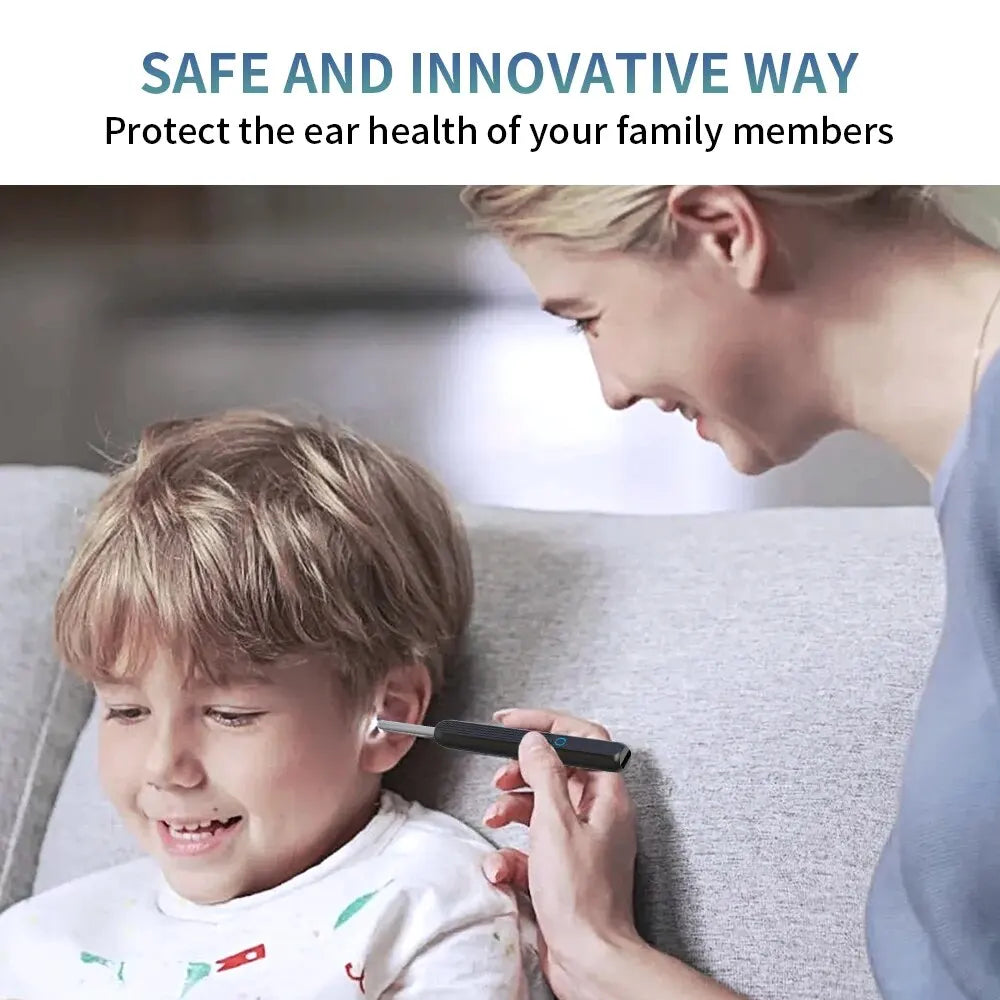 Nettoyant auriculaire visuel intelligent avec caméra, dissolvant de cérumen, otoscope 1080P HD, curette auriculaire, endoscope auriculaire, soins personnels