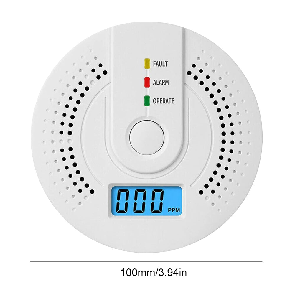 Digital Carbon Monoxide Detector Sound Warning Battery Powered CO Gas Monitor Alarm Detector Portable CO Detector Home Use