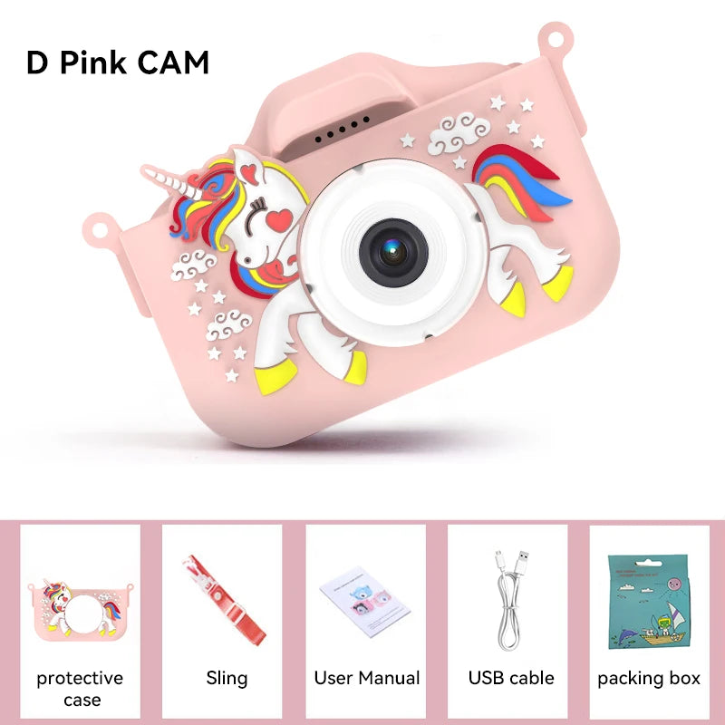 Christmas Children Camera HD 1080P Toddler Digital Video Camera 2.0inch Kids Camera with Silicone Cases Toys for Christmas Gifts - Shoppiline