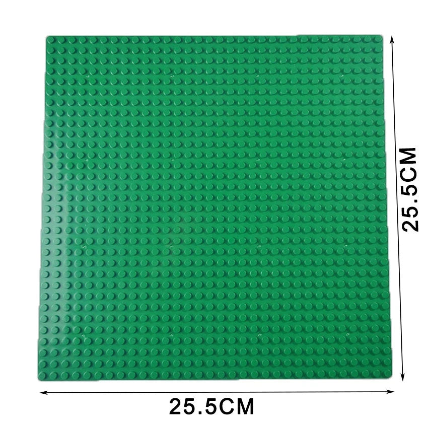 25.5*25.5cm 32x32 Baseplate Classic Building Blocks Base Plate Bricks Parts Compatible Building Blocks Teenagers Bricks Toys