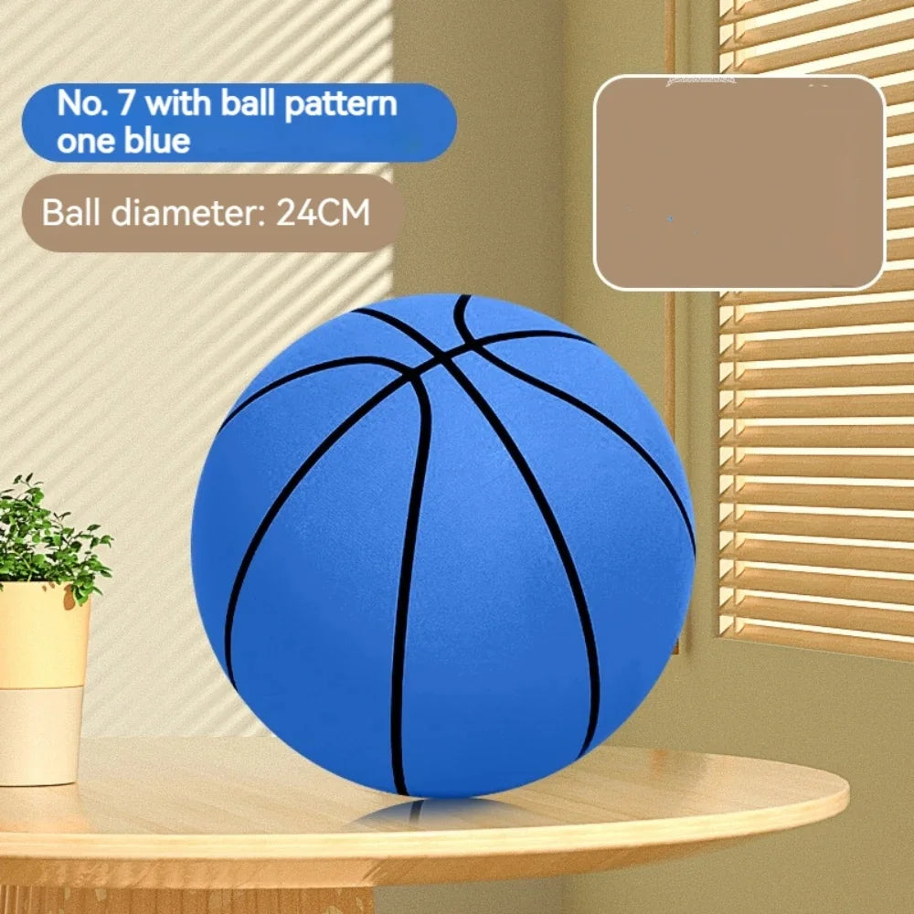 Foam Basketball Kids Silent Basketball Bouncing Mute Silent Ball Bounce Squeezable Mute Bouncing Basketball - Shoppiline