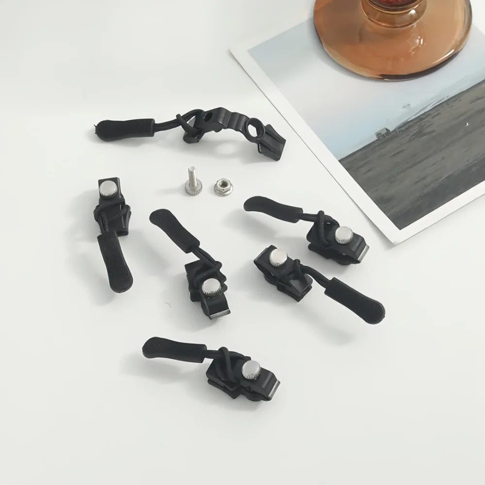 6/3pc Universal Zipper Lock Head Quick Installation Detachable Zipper Head for Jackets Luggage Bags Replacing Slider Lock Repair