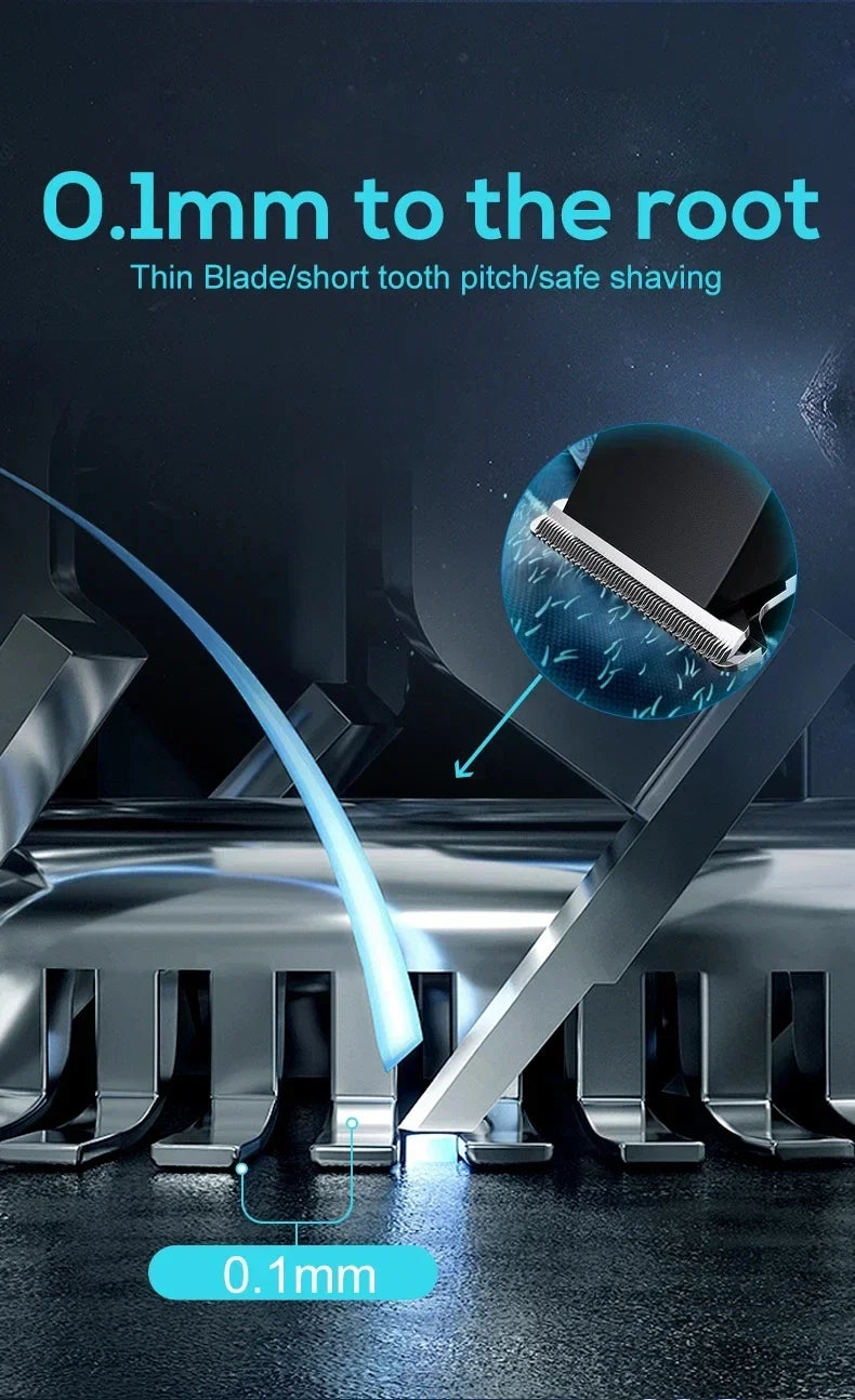 Electric Hair Trimmer Adjustable Cutter Head Design Men Professional Barber Cutting Shaving Machine USB Charging For Home Salon