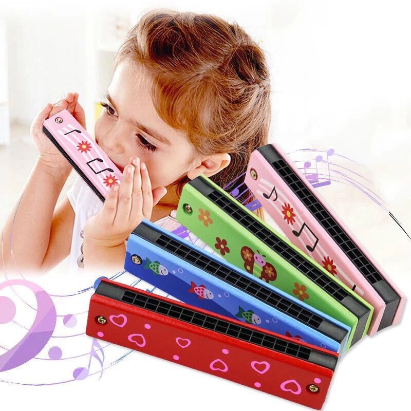 Kinder Holzmundharmonika Musikinstrument Spielzeug Musikalische Lernhilfen Puzzle Frühkindliche Bildung Kindergarten Anfänger TMZ