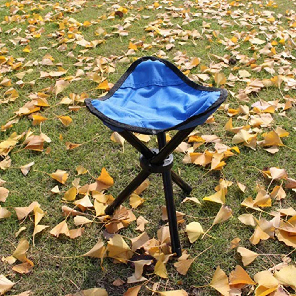 Portable Outdoor Folding Three-Legged Stool for Camping & Fishing