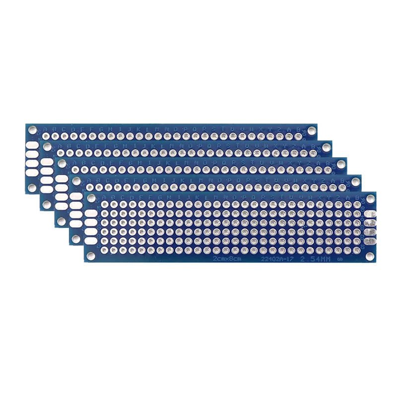 5/10PCS PCB Board Prototype Board Blue 2x8/3x7/4x6/5x7/7x9cm Double Sided Circuit Boards For DIY Soldering Project