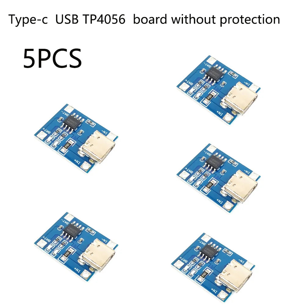 2/20pcs TP4056  4067 +Protection Dual Functions 5V 1A Type C 18650 Lithium Battery Charging Board Charger Diy Kit Electronic