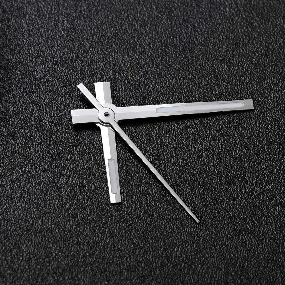 Modified Watch Hands Green Luminous Logbook Needle Silver Gold Rose Watch Accessories for NH35/NH36/4R/7S Movement