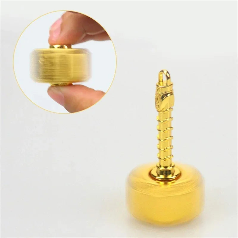 Kreisel-Fidget-Spinner aus Metalllegierung für Erwachsene, Anti-Stress-Spielzeug, Fingergyroskop, Anti-Angst-Metallhammer-Spielzeug