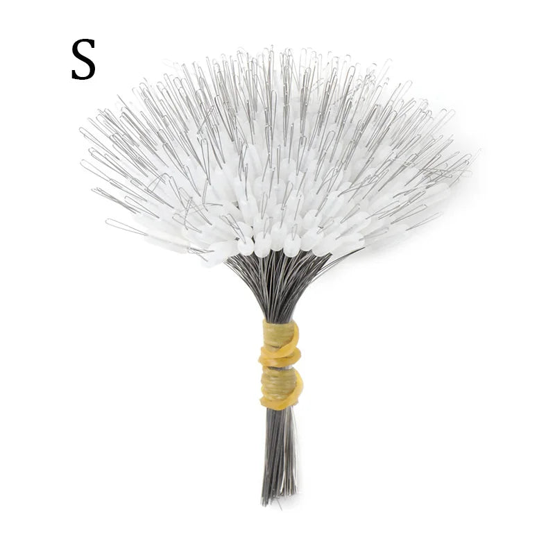 300Pcs Professional Fishing Float Stopper Silicone Space Bean Oval Bobber Anti-Strand Resistance for Fish Line Gear