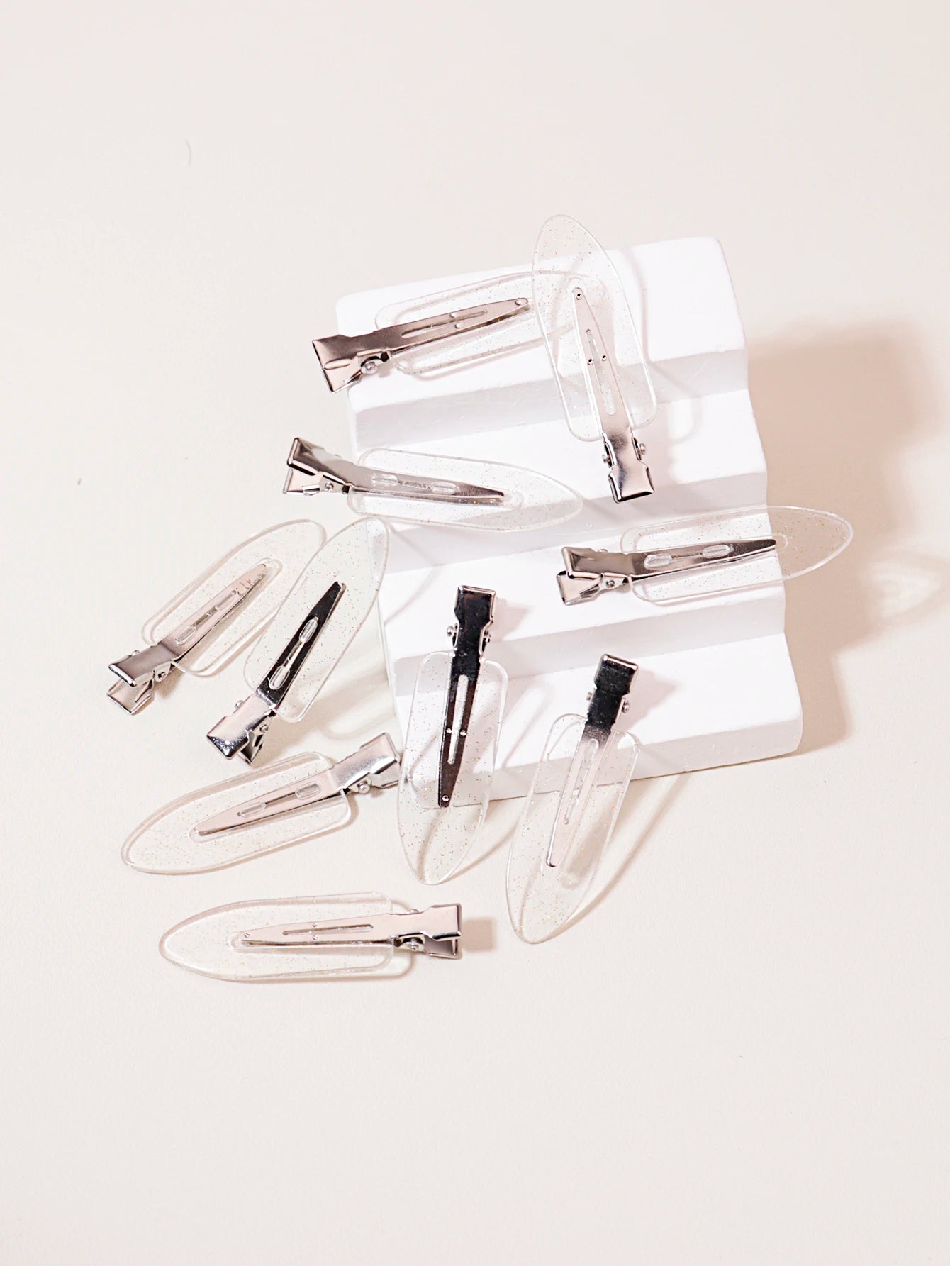 10 pinces à cheveux transparentes sans couture pour filles, pinces à maquillage facial, pinces à cheveux spéciales pour perruques de vrais cheveux