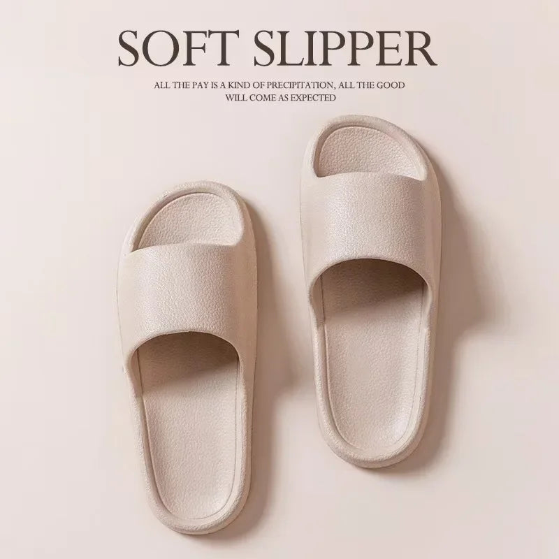 EVA Men Sandals Flip Flops Man Slippers Solid Color Non-slip Soft Sole Comfortable Shower Slippers Outdoor Couple Shoes Summer