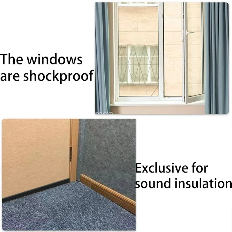 EVA Foam Door Window Sealing Strip Weather Stripping Self-Adhesive Soundproof Windproof Dustproof Draught Excluder