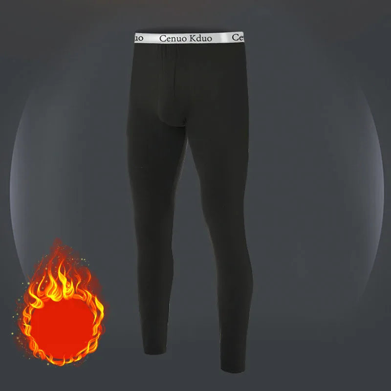 Men's warm pants slim fit tight pants, thickened and not easily faded independent wear high-end German velvet men's warm pants