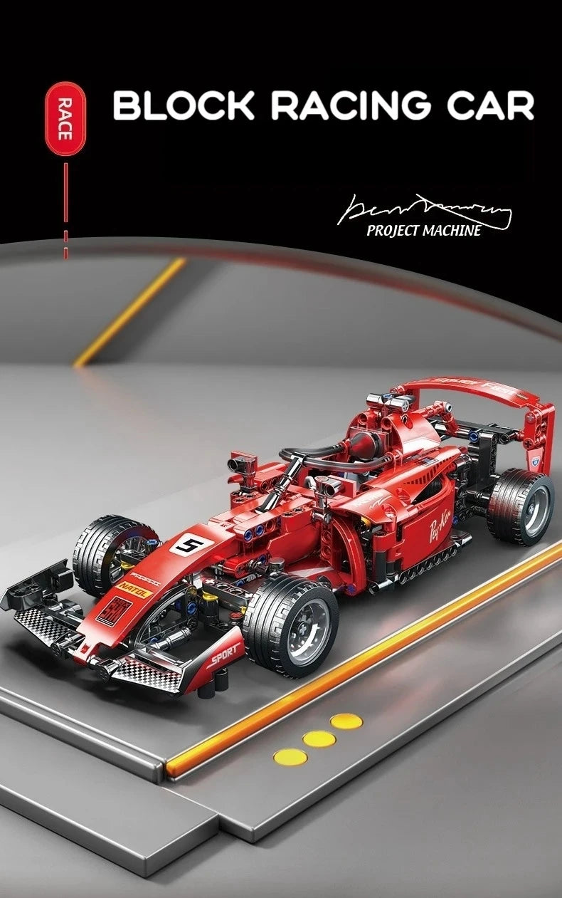 2025 Technical NEW F1 Racing Car Building Blocks Set MOC Model Kit DIY Assembly Bricks Creative Educational Toys For Children - Shoppiline