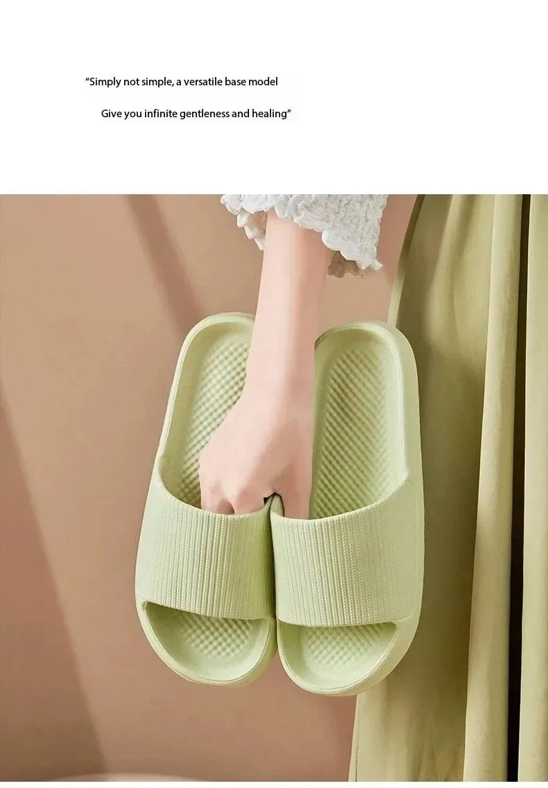 Non-Slip EVA Soft Sole Massage Shower Shoes for Men and Women, Couples, Waterproof, Home, Leisure, Bathroom Slippers, Fashion