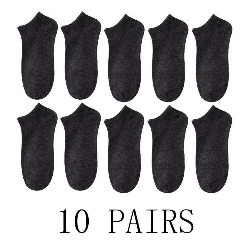 5/10-Pack Unisex Comfort-Fit Ankle Socks For All, Breathable & Lightweight - Ideal For Sports & Daily Wear