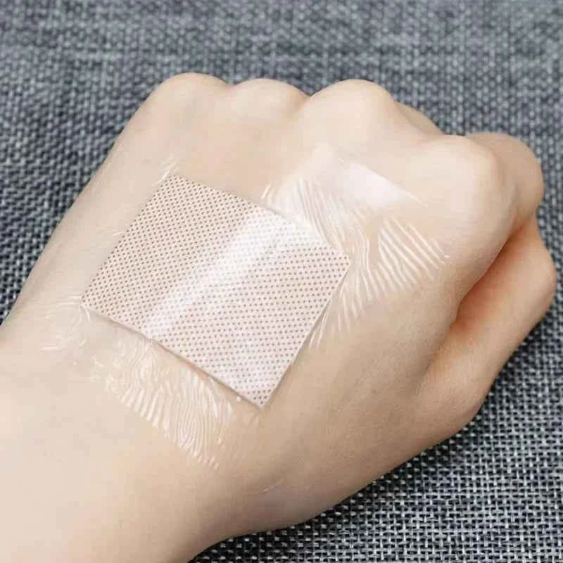 50PCS 38*38mm Transparent PU Square Band-Aid Waterproof Adhesive Bandage Protective Sticker