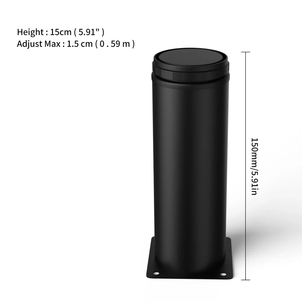 4 Pack Adjustable Stainless Steel Furniture Legs 5-30cm, for Cabinet Table Sofa