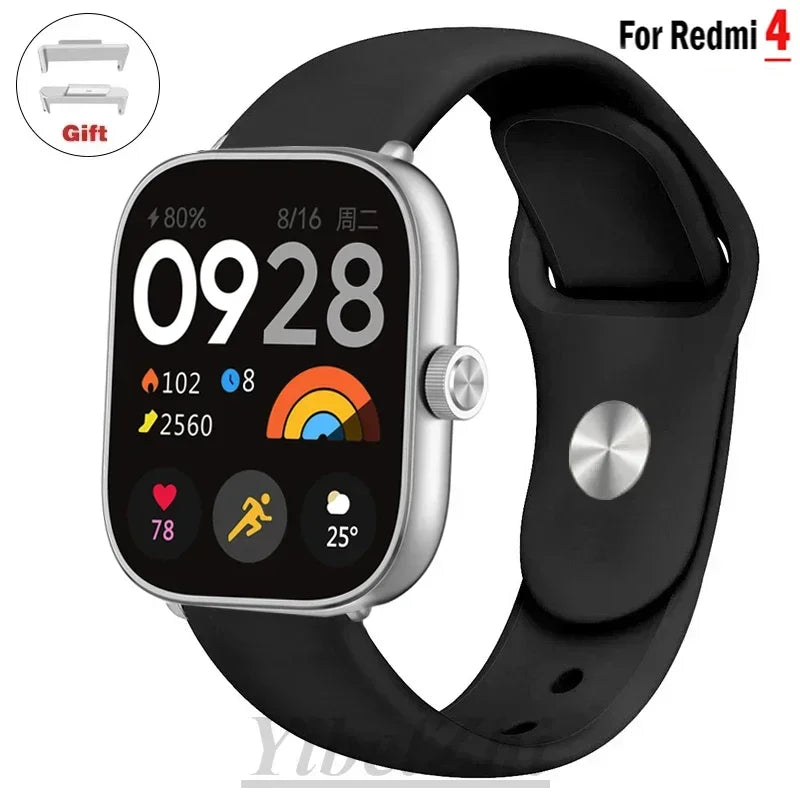 Sportarmband für Redmi Watch 4 Armband Smartwatch Armband Zubehör Weiches Silikon Armband Correa für Xiaomi Mi Band 8 Pro
