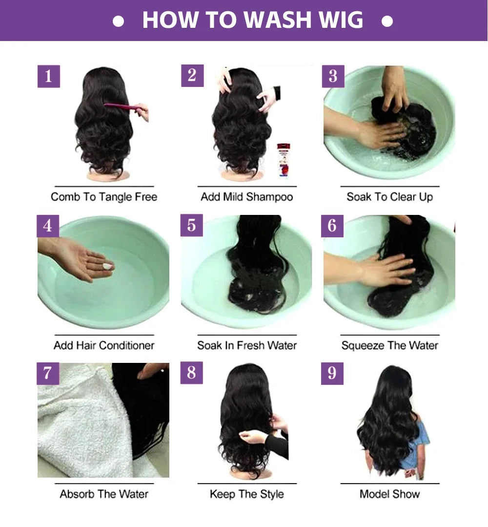 13x6 HD Lace Loose Deep Wave Frontal Perücken 42 Zoll Deep Curly Lace Front Echthaarperücken Vorgezupfte Klebefreie Perücke Echthaar