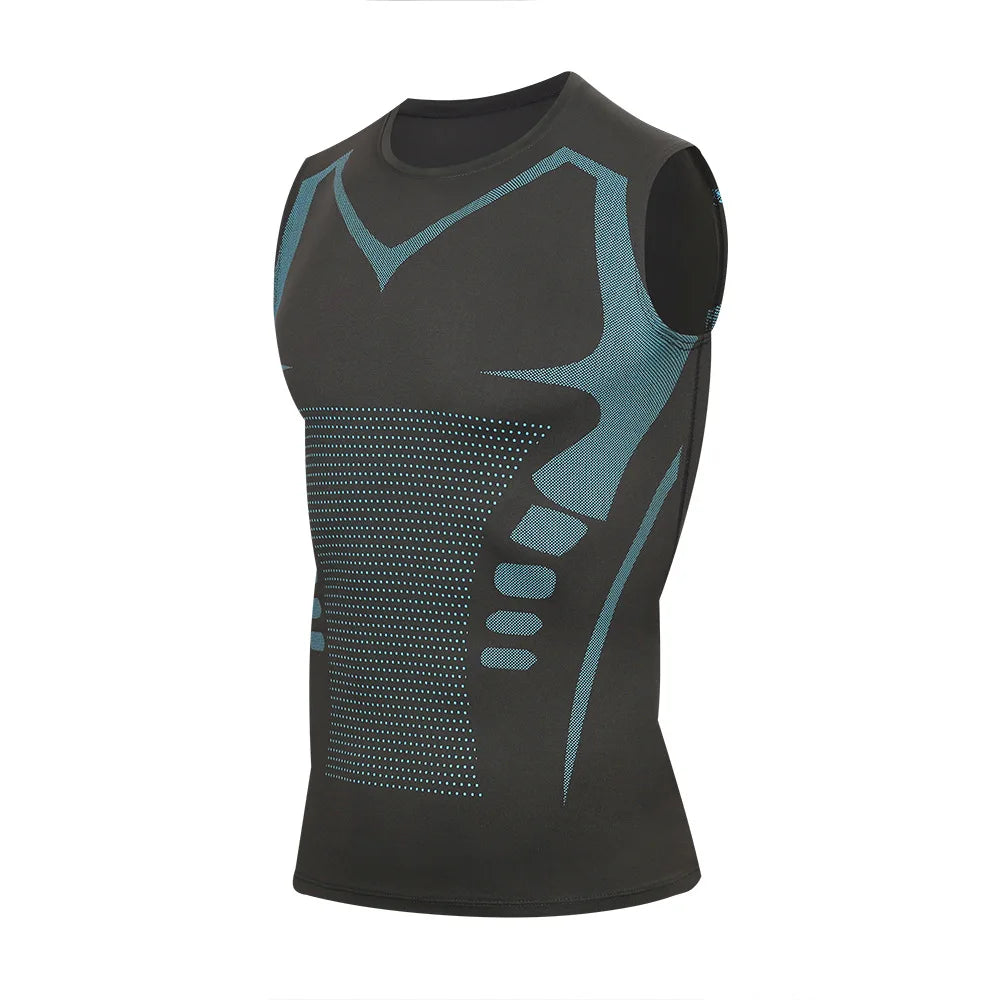 2025 Compressed T-shirt Men's sportswear Running T-shirt Elastic Quick-drying Exercise T-shirt for men exercising in the gym