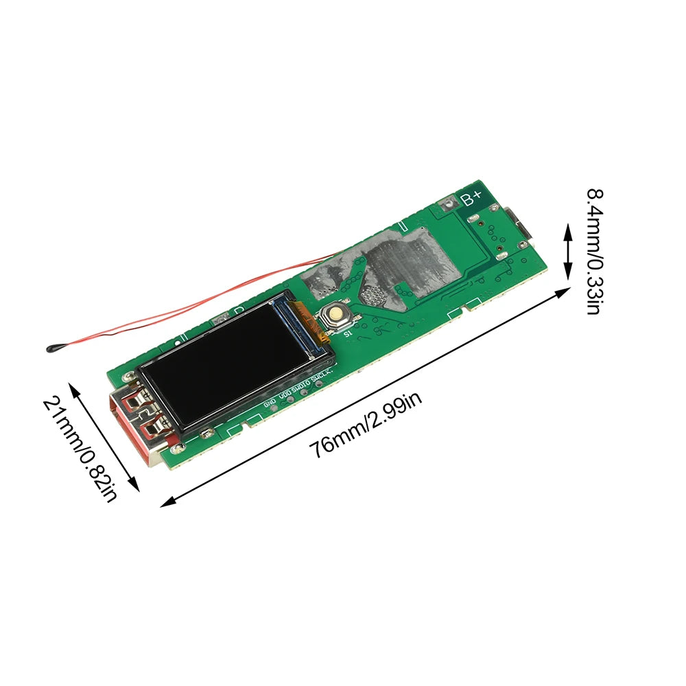 22.5W Fast Charging Module TFT Color Screen Digital DIY Power Bank Kit 21700 Battery Case Fast Charging Mini Portable Power ﻿ - Shoppiline
