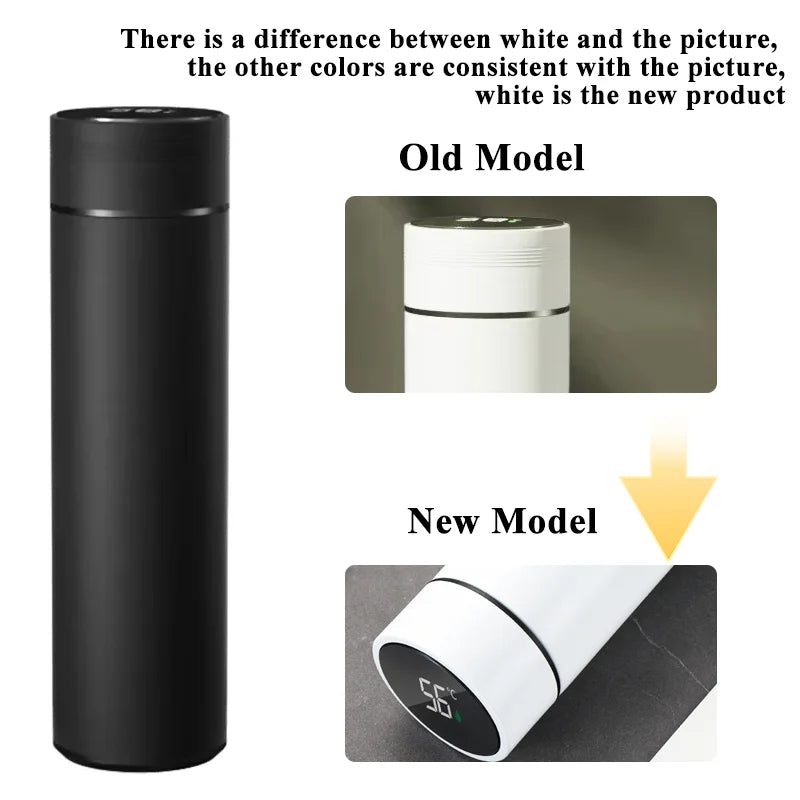 500ML Temperature Display Thermos Cup Stainless Steel Divided Thermos Bottle Outdoor Vacuum Insulated Cup Father's Day Gift - Shoppiline