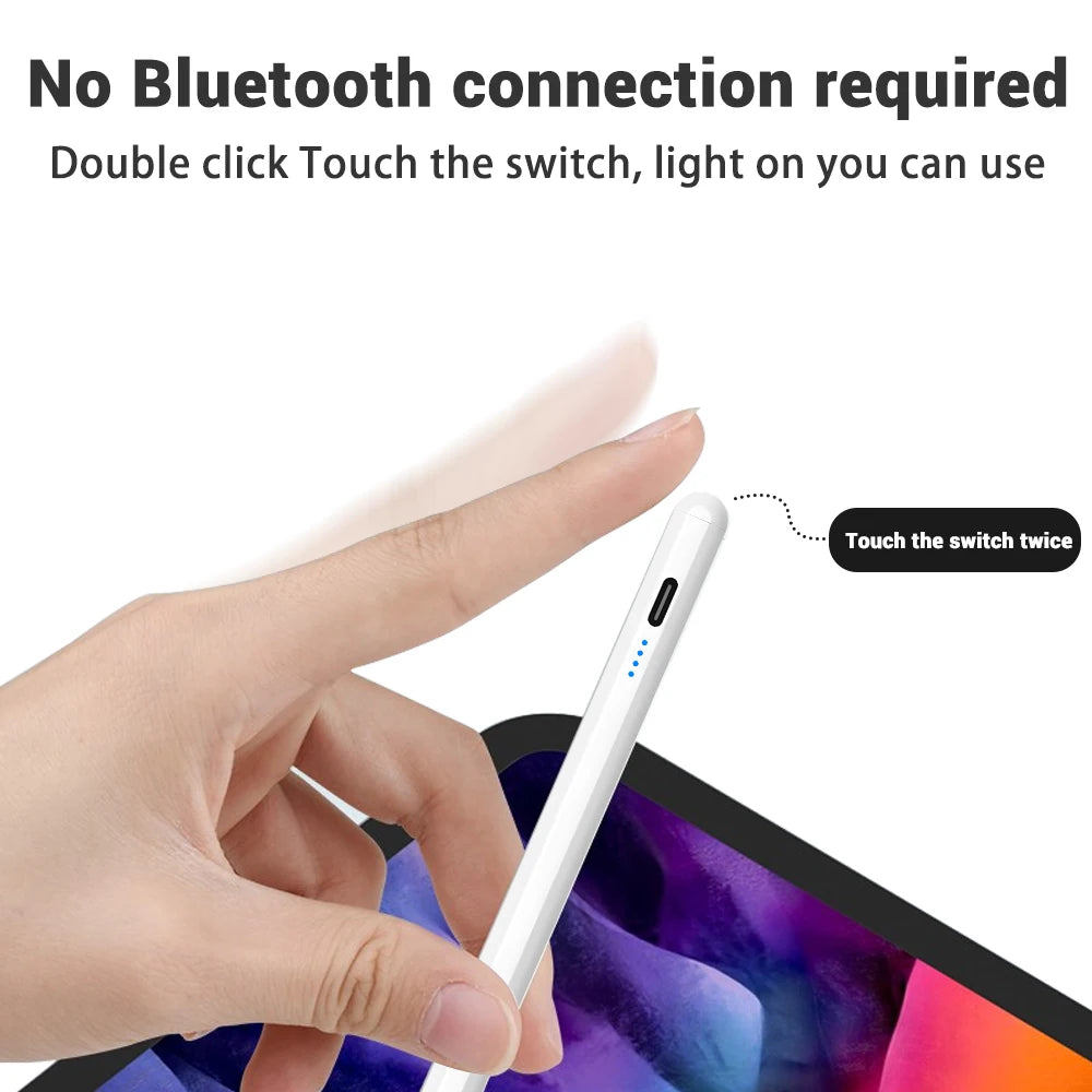 Für iPad Pencil 2 1 mit Handballenabweisung, Leistungsanzeige, iPad Zubehör, iPad 2022 2021 2020 2019 2018 Pro 11 12.9 Air Mini Stylus Pen