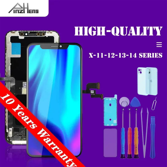 PINZHENG High Quality Display INCELL LCD OLED OEM AMOLED For iPhone XS MAX X XR 11 12 13 MINI PRO PROMAX Screen Replacement - Shoppiline