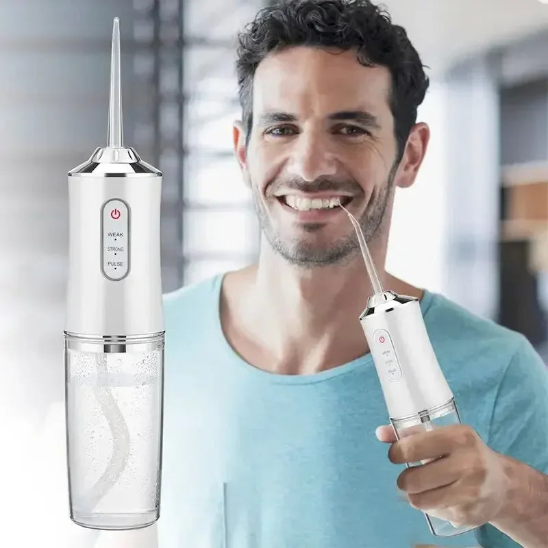 Portable Smart Electric Oral Irrigator Water Flosser 3 Modes Rechargeable Dental Water Jet Irrigator Dental Teeth Cleaner