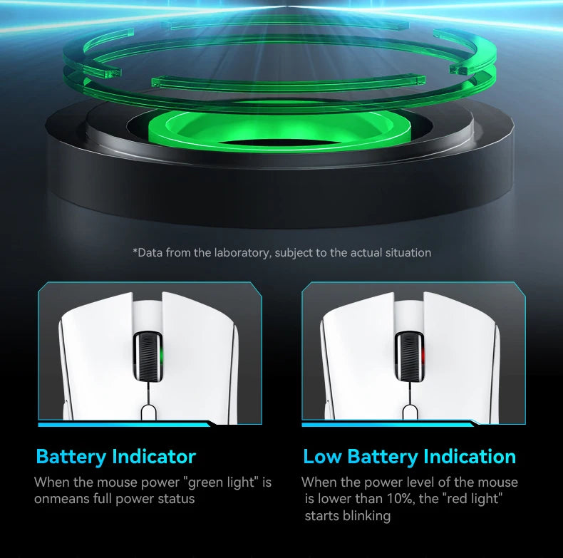 R1 Attack Shark Lightweight Wireless Mouse, 18000dpi,1000Hz PAW3311,Bluetooth Tri-mode Connection, Macro Gaming Mouse @3C1