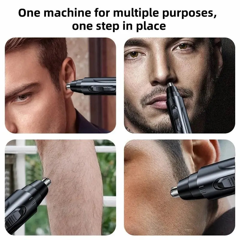Absolute Black Electric Nose Hair Trimmer Ear and Nose Hair Trimmer Professional Painless Nose Hair Trimmer For Men And Women