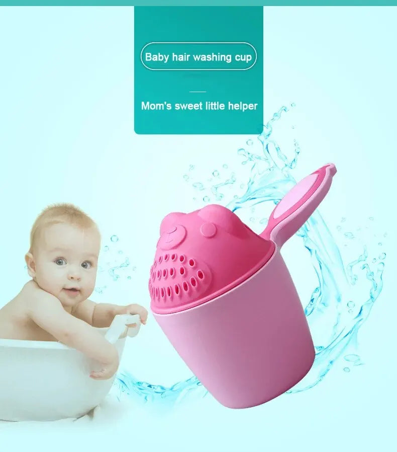 Baby Bath Caps Toddler Shampoo Cup Children Bathing Bailer Kids Shower Spoons Child Washing Hair Cup Protect Baby Eye Bath Tool