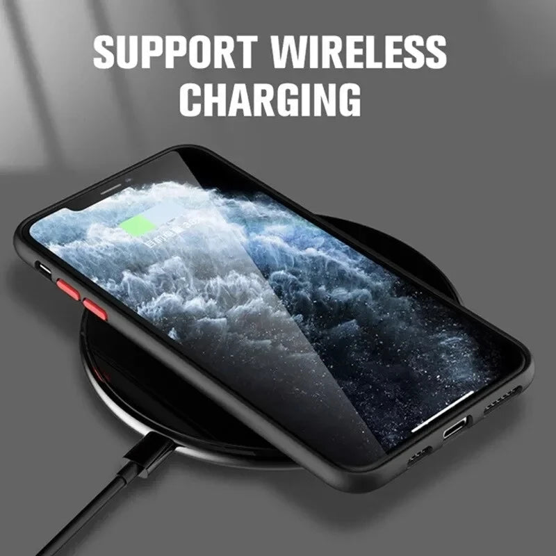 Luxury Matte Armor Magnetic For Magsafe Wireless Charge Case For iPhone 16 15 14 13 11 12 Pro Max 13 Mini 14 Plus Cover Fundas