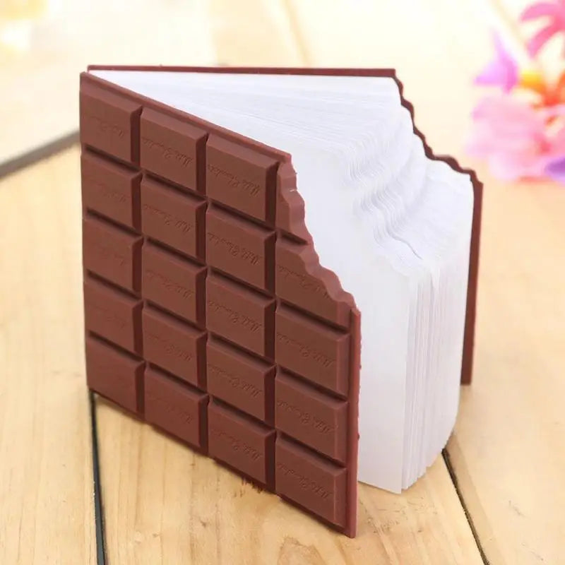 1pc 80-Sheet Chocolate Delight Notepad - Luscious Design, Daily Writing Inspiration, Unique Stationery Gift for Choco-Lovers