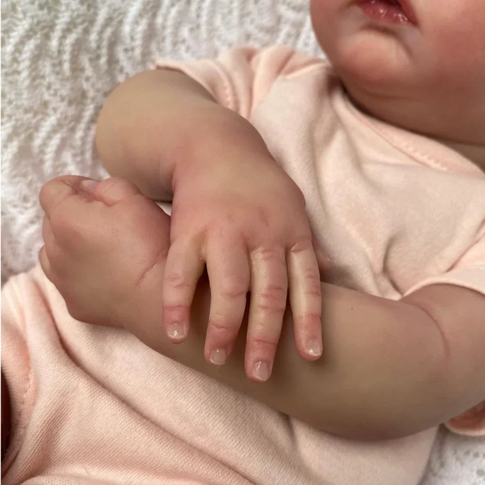 NPK 18 Zoll Reborn Babypuppe Meadow Weicher Körper 100% handgemacht 3D-Haut mit sichtbaren Venen Sammler-Kunstpuppe Weihnachtsgeschenk