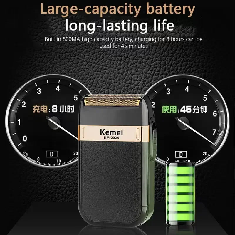 Kemei Hair Clipper Km-809A Km-2299 Km-2024 UBS Rechargeable Cordless Beard Trimmer Powerful Electric Hair Clippers for Men